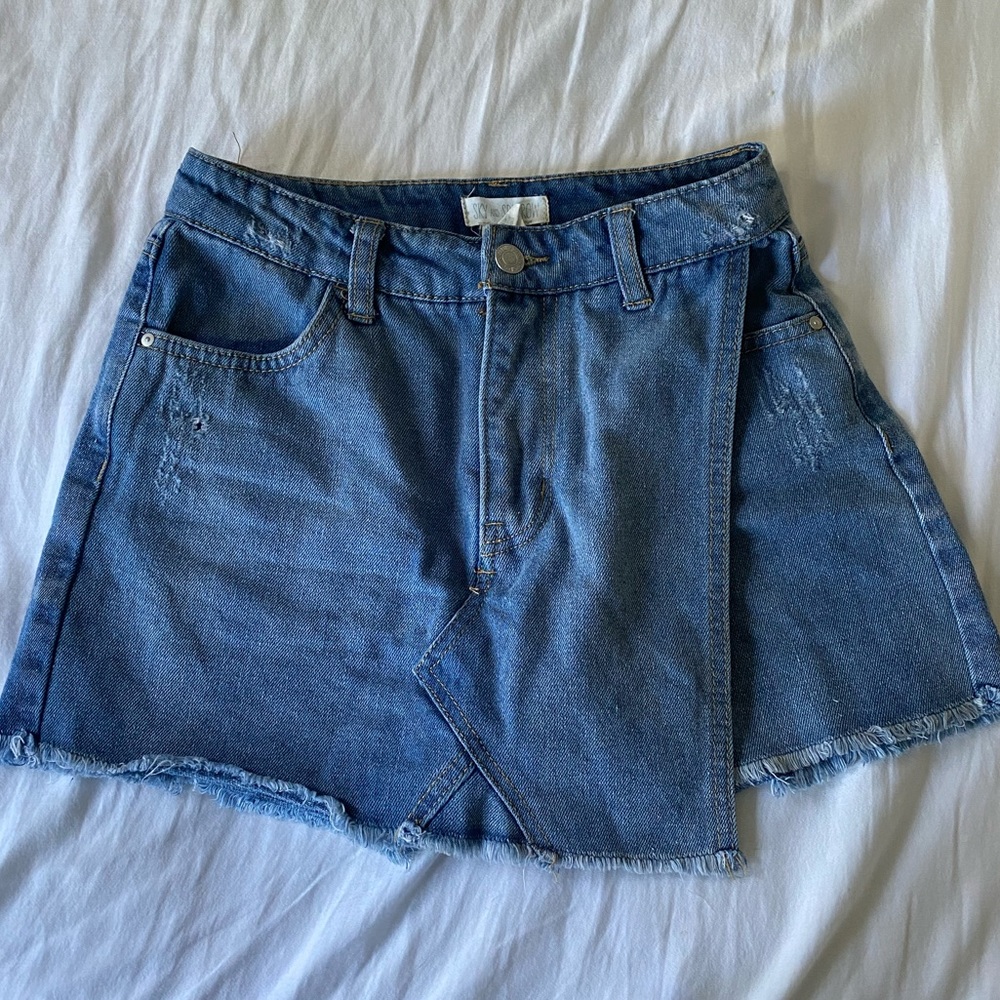 tillys jean skort